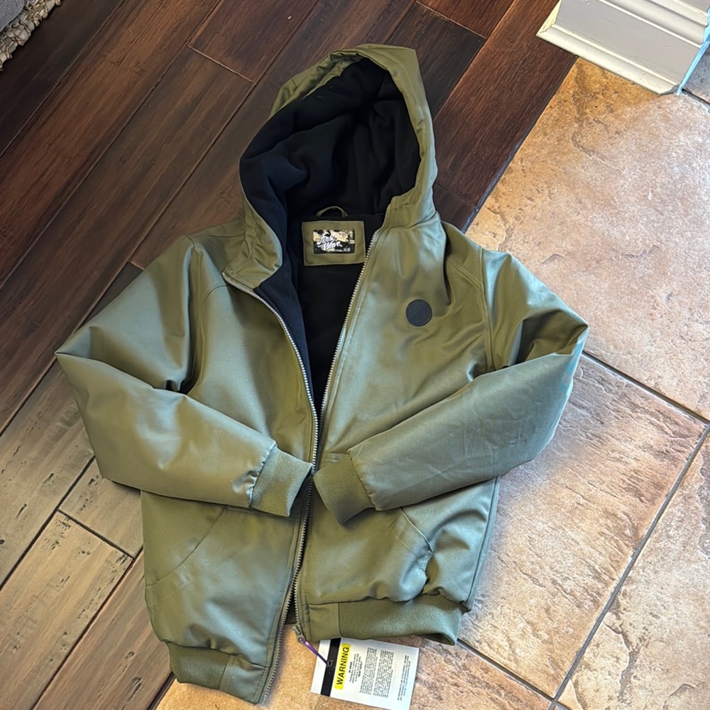 Olive Green Hooded Jacket